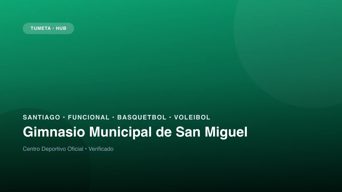 Gimnasio Municipal de San Miguel