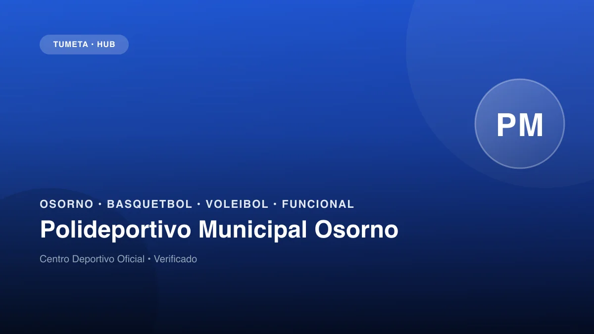 Polideportivo Municipal Osorno